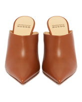 Brown R1P1008 Leather Mules | PDP | Antonia