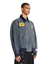 Giacca Bomber In Cotone Blu | PDP | Antonia