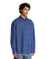 Camicia In Cotone A Quadri Blu | PDP | Antonia