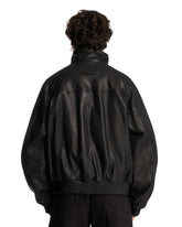 Black Leather Bomber | PDP | Antonia
