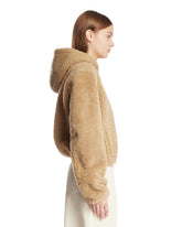 Beige Reversible Shearling Coat | PDP | Antonia
