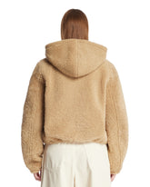 Beige Reversible Shearling Coat | PDP | Antonia