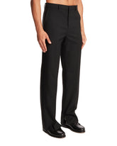 Black Wool Trousers with Embroidery | PDP | Antonia