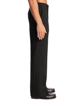 Black Wool Trousers with Embroidery | PDP | Antonia