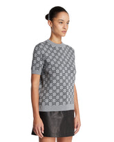 Gray GG Wool T-Shirt | PDP | Antonia