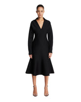 Abito Midi In Lana Nero - Gucci donna | PLP | Antonia