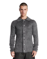 Cardigan In Lana Mohair Grigio | PDP | Antonia