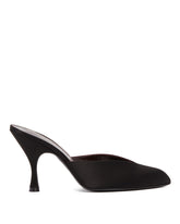 Black Sitting Pretty Satin Mules - Women's mules | PLP | Antonia