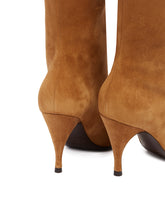 Beige Suede Silhouette Boots | PDP | Antonia