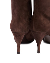 Brown Suede Silhouette Boots | PDP | Antonia