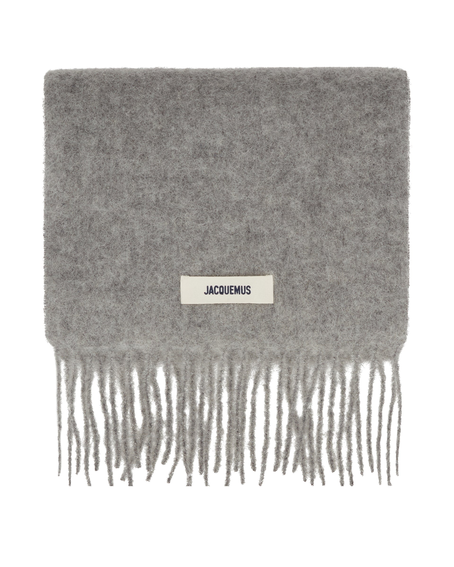 Gray Mohair Scarf | JACQUEMUS - Antonia