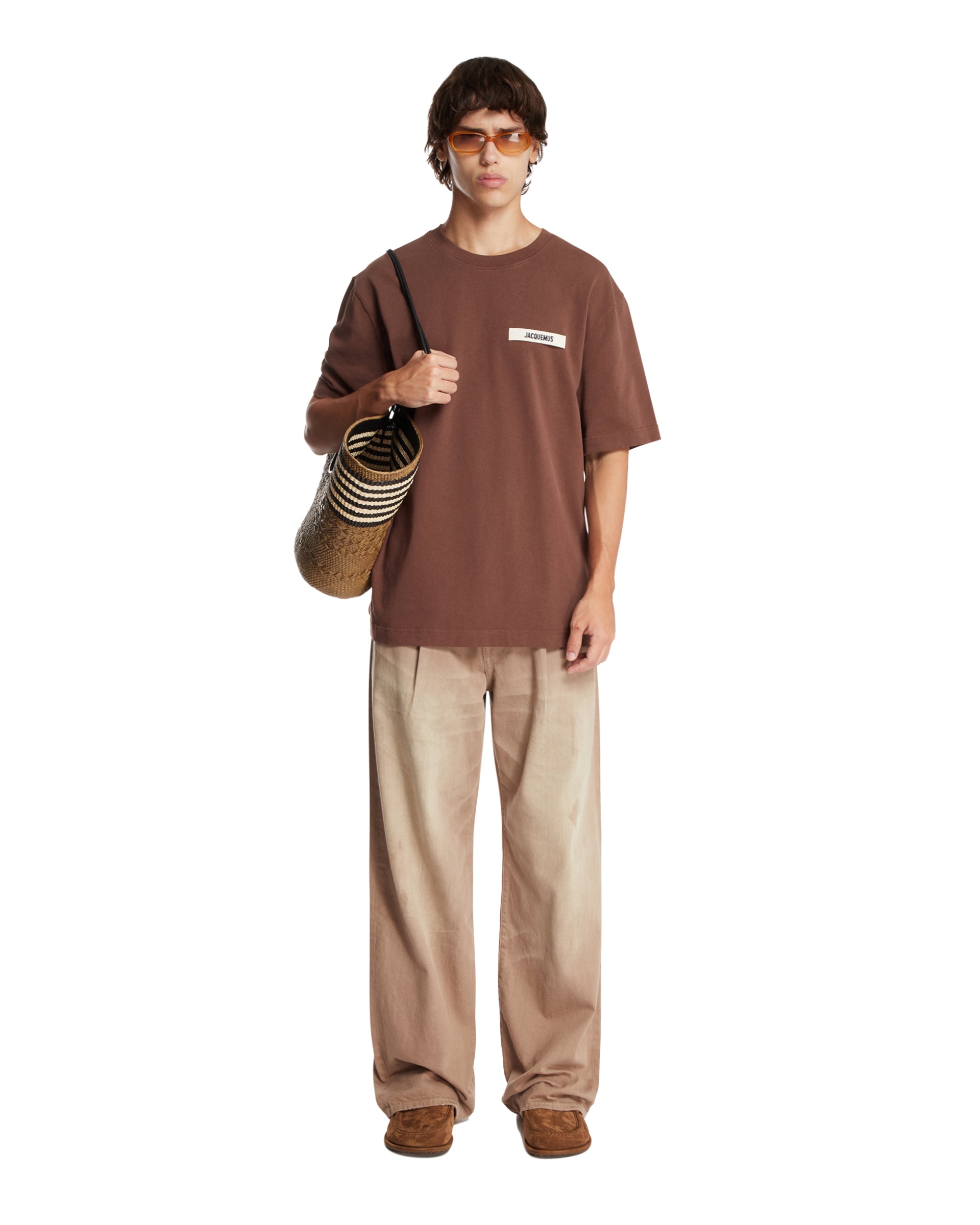 Brown Le T-Shirt Gros Grain | JACQUEMUS - Antonia Brown Le T-Shirt Gros Grain | JACQUEMUS - Antonia