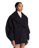 Caban Ovalo In Lana Blu | PDP | Antonia