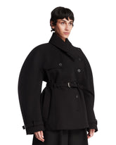 Black The Short Ovalo Trench Coat | PDP | Antonia