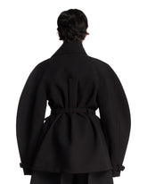 Black The Short Ovalo Trench Coat | PDP | Antonia