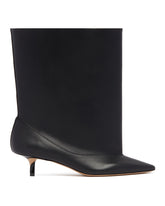 Black Tourni Leather Boots | PDP | Antonia