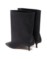 Black Tourni Leather Boots | PDP | Antonia
