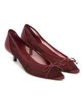 Burgundy Tourni Basse Pumps | PDP | Antonia