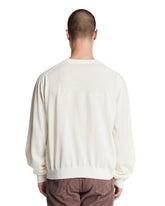 White Wool Logo Sweater | PDP | Antonia