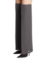 Gray Overlength Tailored Gaiters | PDP | Antonia