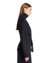 Blue The Slit Denim Jacket | PDP | Antonia