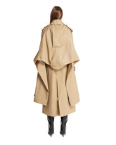 Beige Hooded Trench Coat | PDP | Antonia