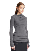 Gray Wool Hoodie | PDP | Antonia