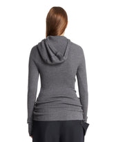 Gray Wool Hoodie | PDP | Antonia