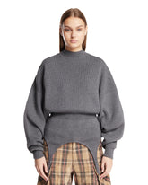 Gray The Garter Wool Sweater - JEAN PAUL GAULTIER WOMEN | PLP | Antonia