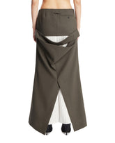 Gray Wool Skirt-Pants | PDP | Antonia