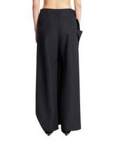 Blue Wool Blend Skirt-Pants | PDP | Antonia