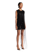 Black Mini Dress with Fringes | PDP | Antonia