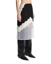 Black Wool Canvas Skirt | PDP | Antonia