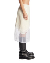 White Wool Canvas Skirt | PDP | Antonia