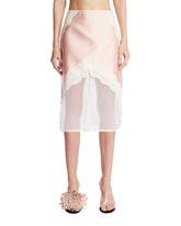 Pink Wool Canvas Skirt | PDP | Antonia