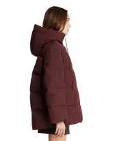 Purple Hooded Puffer Jacket | PDP | Antonia