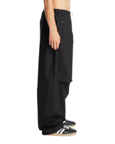 Black Relaxed Cotton Trousers | PDP | Antonia