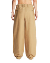 Beige Relaxed Cotton Trousers | PDP | Antonia