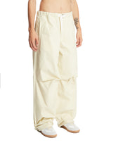 Beige Relaxed Cotton Trousers | PDP | Antonia