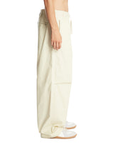 Beige Relaxed Cotton Trousers | PDP | Antonia