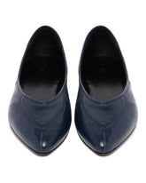 Blue Leather Ballet Flats | PDP | Antonia