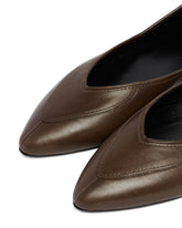 Brown Leather Ballet Flats | PDP | Antonia