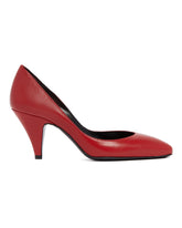 Red Leather Pumps | PDP | Antonia