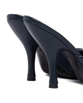 Blue Date Leather Mules | PDP | Antonia