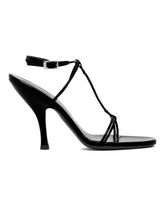 Black Leather Mixer Sandals | PDP | Antonia