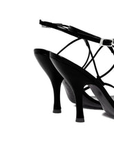 Black Leather Mixer Sandals | PDP | Antonia