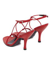 Red Leather Mixer Sandals | PDP | Antonia