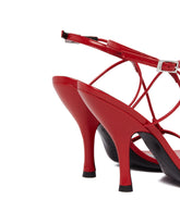 Red Leather Mixer Sandals | PDP | Antonia