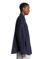 Blue Cotton Overshirt | PDP | Antonia