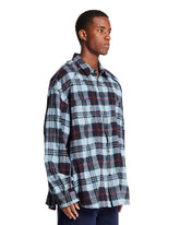 Blue Cotton and Wool Shirt | PDP | Antonia